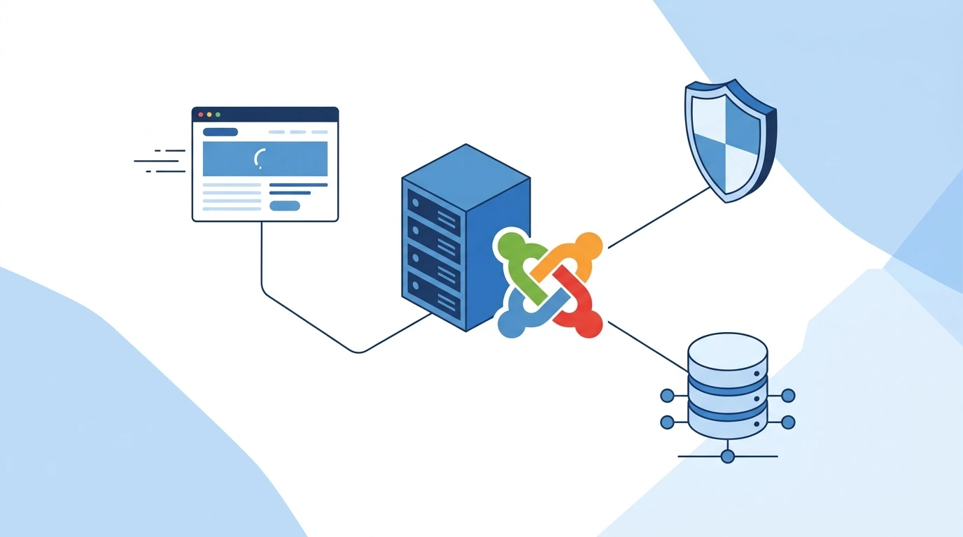 Joomla hosting nedir? Sunucu, web sitesi, güvenlik ve veritabanı bağlantıları